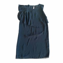 Sisley Fließendes schwarzes Kleid