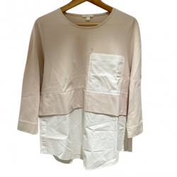 Cos Beige and white top