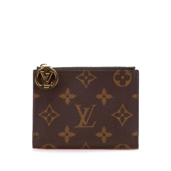 Louis Vuitton AB Louis Vuitton Brown Monogram Canvas Canvas Monogram Lisa Small Wallet France