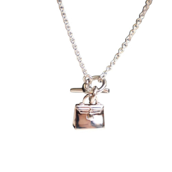 Hermès Silver SV925 / Sterling Silver Metal Sterling Silver Amulettes Kelly Pendant Necklace Italy