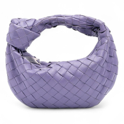 Bottega Veneta B Bottega Veneta Purple Nappa Leather Leather Mini Nappa Intrecciato Jodie Italy