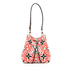 Louis Vuitton AB Louis Vuitton Red Monogram Canvas Canvas Monogram Giant Crafty Neonoe MM Italy