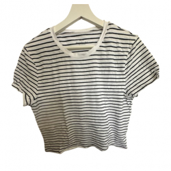 Abercrombie & Fitch Gestreiftes Crop-Baby-T-Shirt