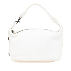 Bottega Veneta B Bottega Veneta White Calf Leather Handbag Italy