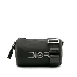 Christian Dior B Dior Black Nylon Fabric Hajime Sorayama Roller Bag Italy