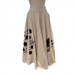 Prada White skirt with black pattern