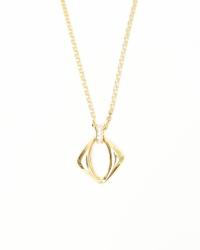 Saint Laurent Pendant Gold Chain Necklace
