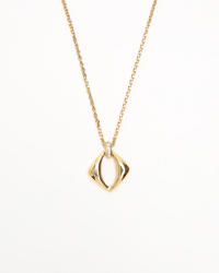 Saint Laurent Pendant Gold Chain Necklace