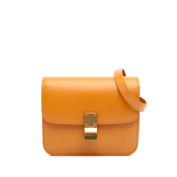 Celine B Celine Orange Light Orange Calf Leather Teen skin Classic Box Italy