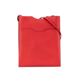 Hermès AB Hermès Red Calf Leather Swift Onimetou Crossbody France
