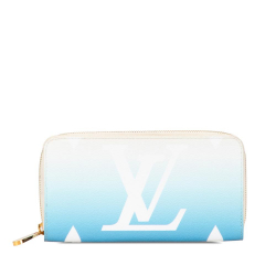 Louis Vuitton B Louis Vuitton Blue Light Blue Monogram Canvas Canvas Monogram Giant By The Pool Zippy Wallet Spain