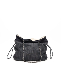 Chanel Denim CC Chain Tote Bag