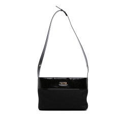 Celine B Celine Black Nylon Fabric Shoulder Bag Italy
