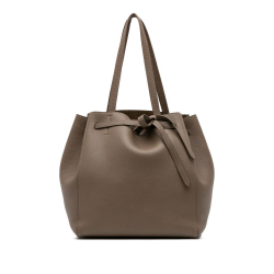 Celine B Celine Brown Taupe Calf Leather Small Phantom Cabas Tote Italy