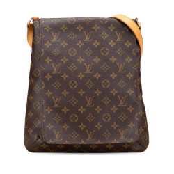 Louis Vuitton B Louis Vuitton Brown Monogram Canvas Canvas Monogram Musette Salsa GM France