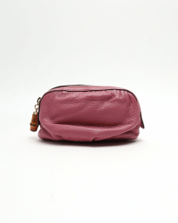 Gucci Leather Bamboo Pouch