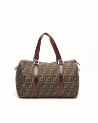 Fendi Zucca Boston Bag