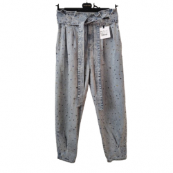 Red Valentino Baggy Jeans mit Strasssteinen
