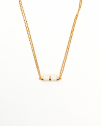 Hermès Leather Charniere Necklace