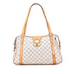 Louis Vuitton B Louis Vuitton White Damier Canvas Canvas Damier Azur Stresa PM France