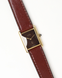 Cartier Tank Vermeil 23mm Rare Manual Watch