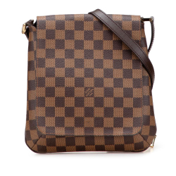Louis Vuitton B Louis Vuitton Brown Damier Canvas Canvas Damier Ebene Musette Salsa Long Strap Spain