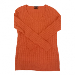 Massimo Dutti Top-Pullover mit Zopfmuster