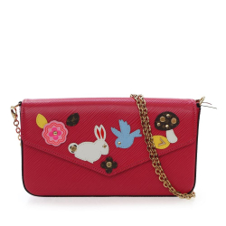 Louis Vuitton AB Louis Vuitton Pink Epi Leather Leather Epi Pochette Felicie Patchwork France