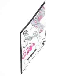 Hermès Libris losange Cashmere Silk Scarf