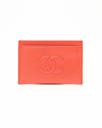 Chanel Coco Mark Caviar Card Holder