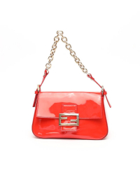 Fendi Patent Small Chain Mamma Bag