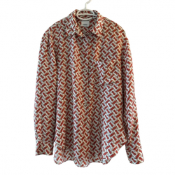 Burberry Seidenhemd mit Muster B