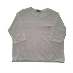 Prada T-shirt en molleton de coton