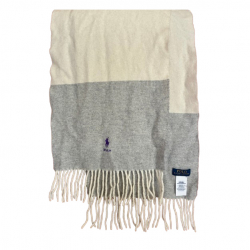 Polo Ralph Lauren Zweifarbiger Wollschal mit Fransenbesatz