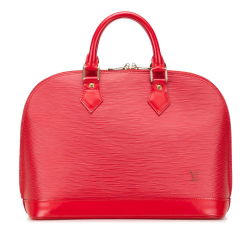 Louis Vuitton AB Louis Vuitton Red Epi Leather Leather Epi Alma PM France
