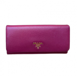 Prada Große Brieftasche aus Saffianleder