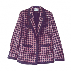 Claudie Pierlot Eleganter Blazer aus mehrfarbigem Tweed 38