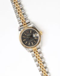 Rolex Lady-Datejust 26mm Ref 69173 Rare Tapestry Dial 1988 Watch