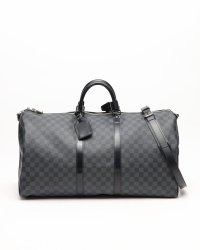 Louis Vuitton Damier Graphite Keepall Bandouliere 55 Weekend Bag