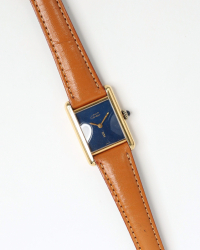 Cartier Tank Manual 20mm Rare Starry Night Dial Watch