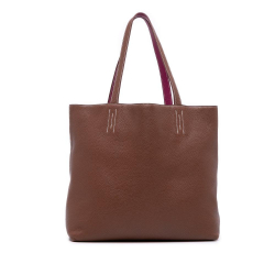 Hermès B Hermès Brown with Pink Dark Pink Calf Leather Clemence Double Sens 36 France