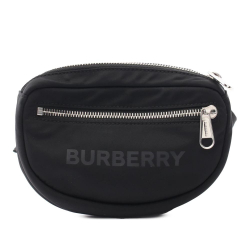Burberry AB Burberry Black Nylon Fabric Logo Cannon Belt Bag United Kingdom