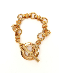 Celine Céline Logo Circle Bracelet