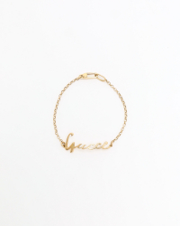 Gucci 18kt Logo Bracelet