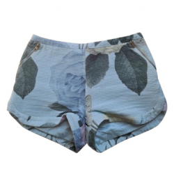 Ted Baker Mintfarbene Shorts mit Blumenmuster