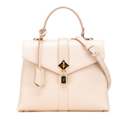 Louis Vuitton AB Louis Vuitton Brown Beige Calf Leather Grained Smooth skin Rose Des Vents PM France