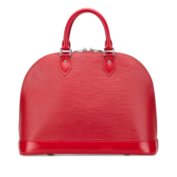Louis Vuitton B Louis Vuitton Red Epi Leather Leather Epi Alma MM France