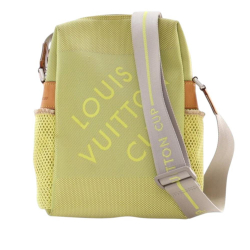 Louis Vuitton AB Louis Vuitton Green Lime Canvas Fabric Damier Geant LV Cup Weatherly France