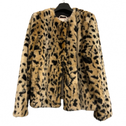 DAY Birger et Mikkelsen Veste en fausse fourrure léopard