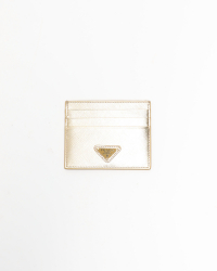 Prada Saffiano Triangle Card Holder
